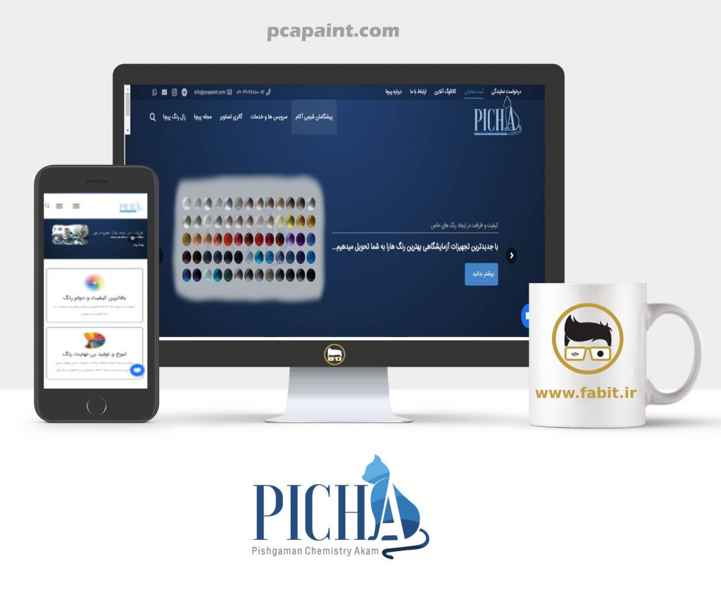 طراحی وبسایت شرکت پیچا